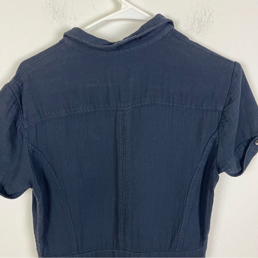 Rag & Bone Blue Button Front Romper - image 6